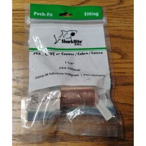 Shark Bite Push-Fit Fitting Connect 1-1/4 in PEX Stiffener SBTL35